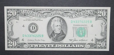 1985 $20 Federal Reserve Note, Cleveland, Uncirculated, F-2075D - Image 1 of 4