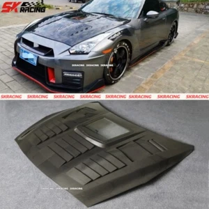 For Nissan GTR R35 09-17 Dry Carbon Fiber Engine Hoods Panels Front Bonnet Cover - Bild 1 von 19