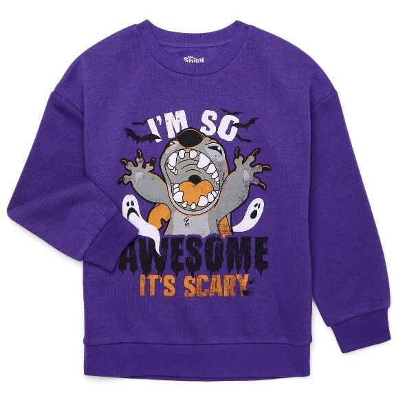 Disney Lilo and Stitch Niños Halloween Gráfico Sudadera Pequeña 6-7 Nueva con Etiquetas Foto 1 de 4