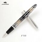 Jinhao 51A Grey Acrylic Metal Cap Fountain Pen 0.5mm Nib Student Writing Gift #s