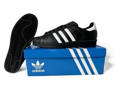 *NEW - ADIDAS ORIGINALS SUPERSTAR FOUNDATION MENS SHOES (B27140) - BLACK/WHITE  - Image 1 of 4