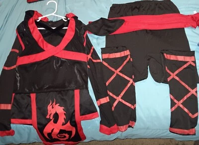 Disfraz de Guerrero Ninja Halloween Spooktacular Creations para Niña con Máscara Ninja Foto 1 de 4