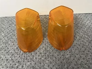 Nuevo de Lote Original Par de Lentes Señales de Giro Ford Cortina Mk1 Estate Wagon Lente Ámbar - Imagen 1 de 6
