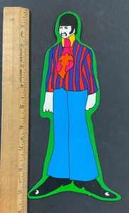 Marcador de libro troquelado Ringo Starr 1968 amarillo submarino vintage M 41522 - Imagen 1 de 3