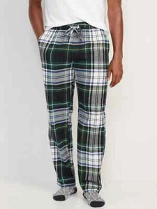 NWT Old Navy Green Watch Plaid Tartan Flannel Pajama Pants Sleep Lounge Men XL - Picture 1 of 2