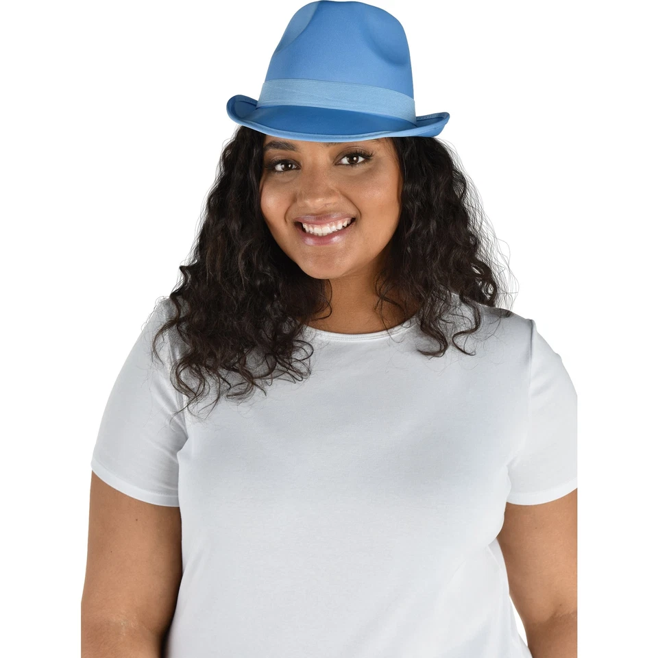 Sombrero Fedora Gángster Proxeneta Vestido Elegante Halloween Adulto Disfraz Accesorio 8 COLORES Foto 1 de 1