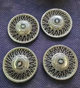 Set of 4 1986-1988 Buick Skylark Skyhawk 13" Wheel Cover Wire Spoke Hubcap - Picture 1 of 6