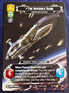 Star Wars Unlimited Jump To Lightspeed Prestige The Invisible Hand NON-Foil #102 - Picture 1 of 2