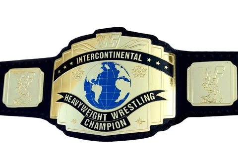 Intercontinental Heavyweight Wrestling Championship Replica Belt Adult Black 4MM Cover