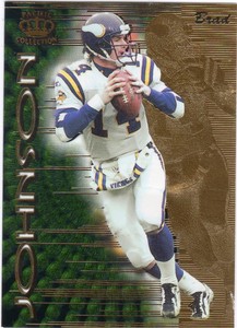 Brad Johnson 1997 Pacific Card Supial Minnesota Vikings W/mini Brett Favre