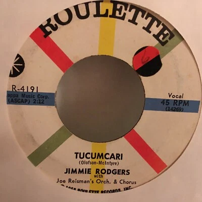 JIMMIE  RODGERS    45  SINGLE  VINYL , THE NIGHT YOU BECAME SEVENTEEN - Image 1 of 2