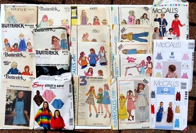 Vintage Lot of Butterick & McCall's Childrens Sewing Patterns Boys Girls Infant - Image 1 of 4