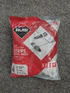 Rubi Tools Delta Tile Level Strips Perfect Level 200 Pcs 1/16" 1.5mm New - Picture 1 of 22