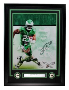 Saquon Barkley Signed/Auto 16x20 Photo Philadelphia Eagles Framed Beckett 193912 - Picture 1 of 4