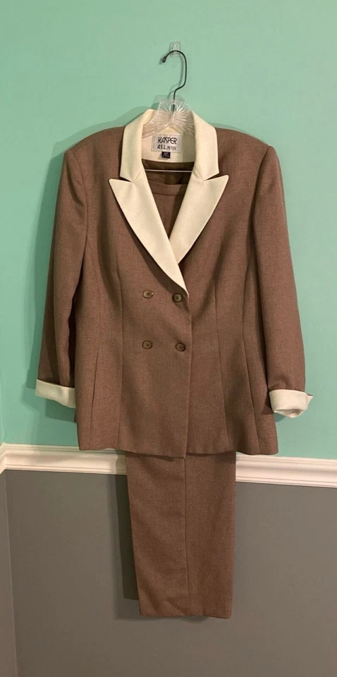 Traje de vestir Kasper vintage para mujer, talla 12P Foto 1 de 4