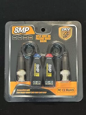 8MP Single Channel Split Joint HD 4K Video Balun CVI TVI AHD CVBS - Image 1 of 3