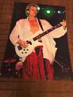 1983 Vintage 8X11 Color Magazine Photo Clipping Sting Guitar Bare Chest Police