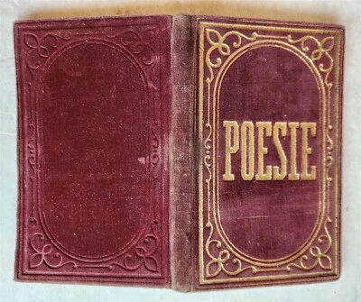 1889 ALBUM AMICORUM MANUSCRIPT POETRY GERMAN BOOK antique  - Image 1 of 4