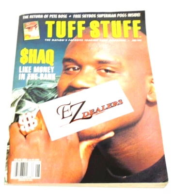 Revista de tarjetas coleccionables Tuff Stuff junio 1993 Shaquille O'Neil Pete Rose Foto 1 de 4
