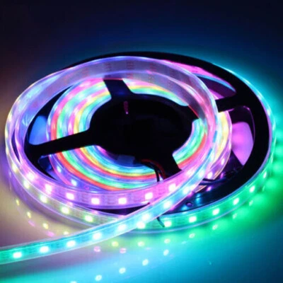 5050 WS2812B Dream Color RGB LED Strip 30/60/144LEDs/M Individual Addressable 5V - Image 1 of 4