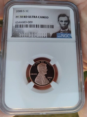 2008 S 1C Lincoln Memorial Cent PF70 RD Ultra Cameo Proof Penny Low Pop, Top Pop Cover