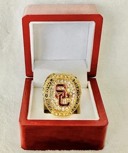 USC Trojans 2017 Rose Bowl Champions (Jalen Greene) Championship Ring with Box - Picture 1 of 4