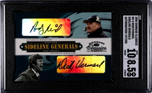 2001 Donruss Classics ANDY REID DICK VERMEIL Eagles DUAL AUTO /250 SGC 10 AUTO - Picture 1 of 2