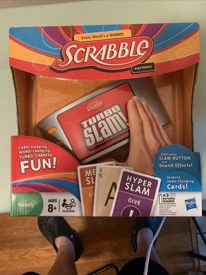 Hasbro Electronic Turbo Slam Scrabble Game (2011) Classic Game New Sealed - Image 1 of 4