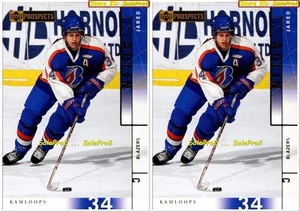 2x UD PROSPECTS 2001 JARED AULIN NHL RC PORTLAND PIRATES MINT ROOKIE #51 LOT - Bild 1 von 2