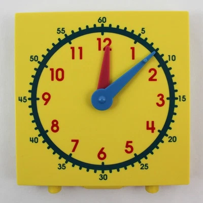 Reloj Estudiante Amarillo Herramienta de Enseñanza para Homeschool Caja Original Muy Bueno Foto 1 de 4
