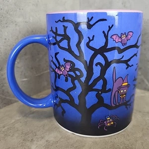 Vintage Avon  Halloween Mug Spooky Witch Black Cat Bats VGUC - Picture 1 of 8
