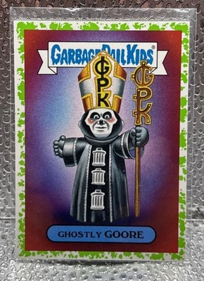 2017 Garbage Pail Kids Battle Of The Bands Green Goo Ghostly Goore 9b Metal SSP - Image 1 of 2