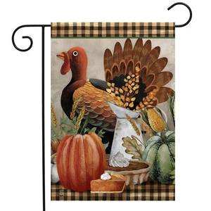 Briarwood Lane Primitive Thanksgiving Garden Flag - Picture 1 of 4