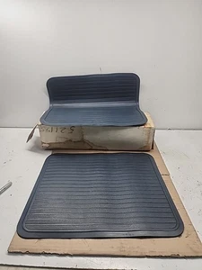 REAR NOS GM Contour Rubber Floor Mats #998746 Dark Blue Pair  - Bild 1 von 4