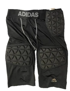 Adidas Boys Activewear Shorts XL Black Techfit 5 Pad Integrated Football Girdle - Picture 1 of 12