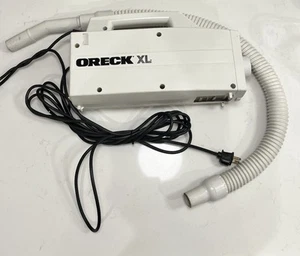 Oreck XL BB870-AW Compact White Canister Vacuum Handheld With Hose Tested EUC - Picture 1 of 7