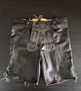Rexine Oktoberfest Shorts Made For Pure Comfort Black Color - Picture 1 of 3