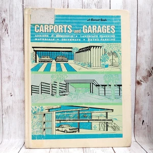 Carports and Garages Sunset Book 1964 HC 1st Printing Vintage Architecture DIY - Picture 1 of 11