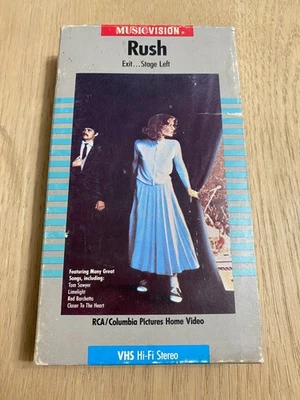 Rush - Exit... Stage Left VHS 1985 Side Loading Slipcase PMV Music Vision Video Foto 1 de 4