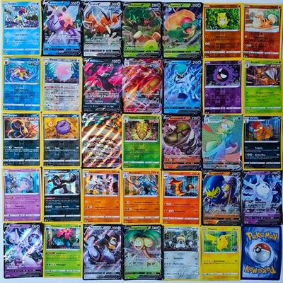 Lotto 34 carte pokemom rare ita lucentezza siderale colpo fusione regno glaciale - Immagine 1 di 4