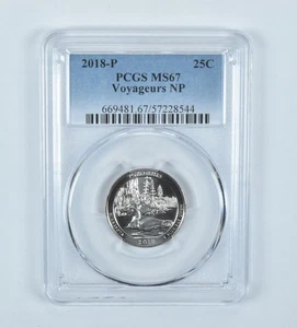 2018-P Washington Quarter ATB Voyageurs MS67 PCGS *2030 - Picture 1 of 5
