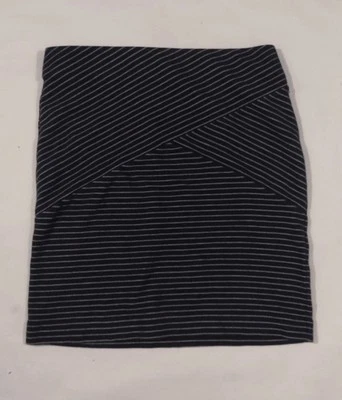 J. Jill Mini Falda Pull On Talla Mediana Azul Rayas Viaje Preppy Algodón Foto 1 de 4