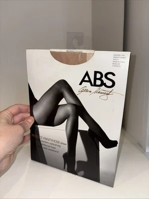 ABS Allen Schwartz Perfect Pantyhose Smooth Sheer Size EF Nude - Image 1 of 3