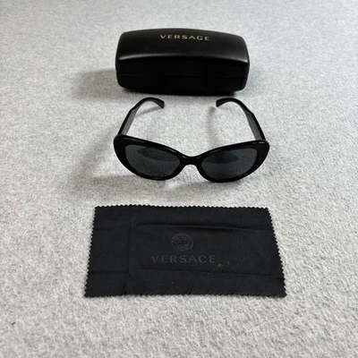 Gafas de sol Versace para mujer negras ojo de gato VE 4378 GB1/87 hechas en Italia estuche Foto 1 de 4