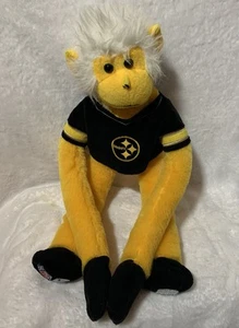Peluche de mono Pittsburgh Steelers NFL FOCO relleno bordado peluche de 20” pulgadas - Imagen 1 de 8