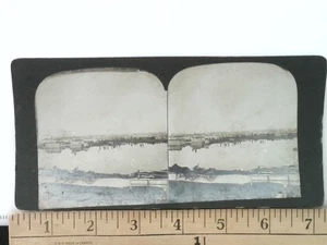 Royal Military College RMC Ontario Kingston Stereoview antico c1890s - Foto 1 di 2