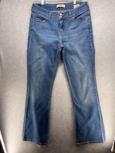 Levis Womens Jeans Size 12 Medium Wash Button Bootcut Pockets Cotton Blend - Picture 1 of 10