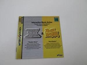 Thunder Storm & Road Blaster Only Manual Segasaturn Japan Ver Sega Saturn - Picture 1 of 2