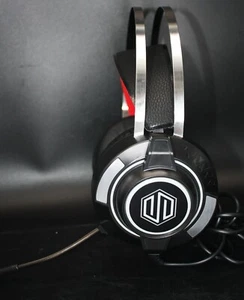 Periphio USB Wired Gaming Headset / Headphones - Blk, Red - Picture 1 of 7