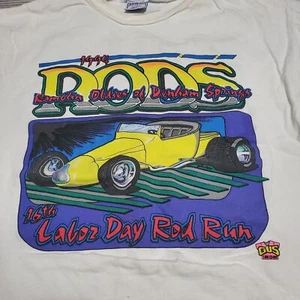 Camicia Denham Springs 1994 Labor Day Car Show Adulto 2XL Vintage Hot Rod Shirt - Foto 1 di 5